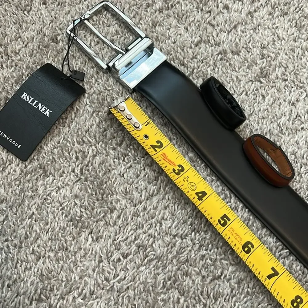 Men's BSLLNEK Leather Reversible Belt 1‎ 3/8